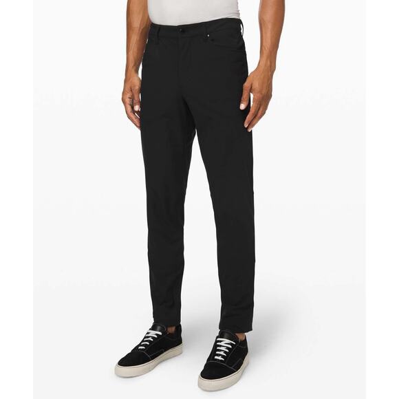 Lululemon ABC Pant Slim Black 30" Commuter Travel Work Warpstreme READ Mens 31